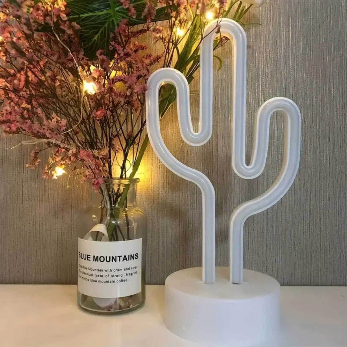 Néon Cactus LED verte