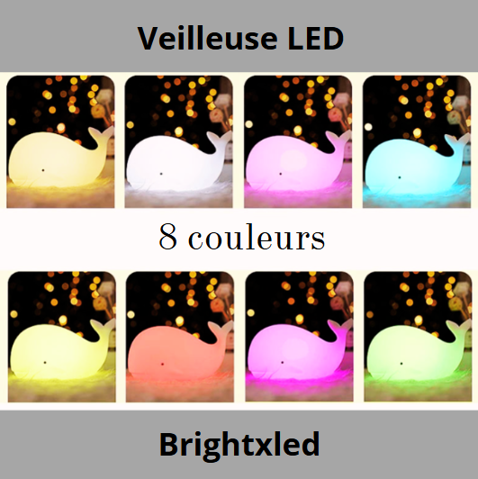 Veilleuse Baleine LED