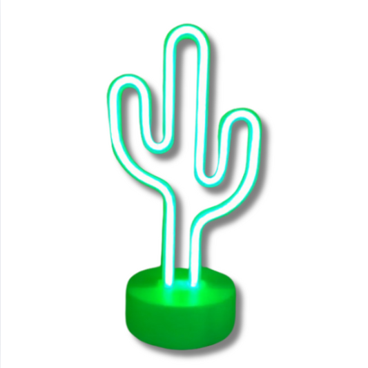 Néon Cactus LED verte