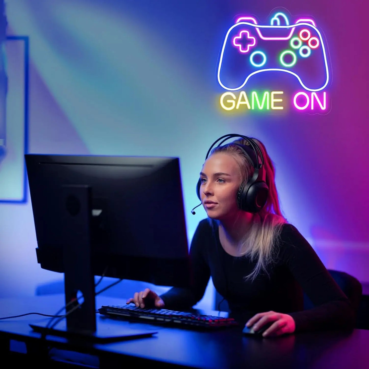 Néon Manette LED Gaming